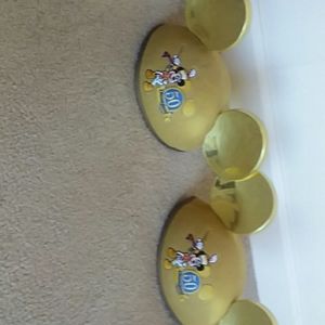two Disney 50 anniversary hats
